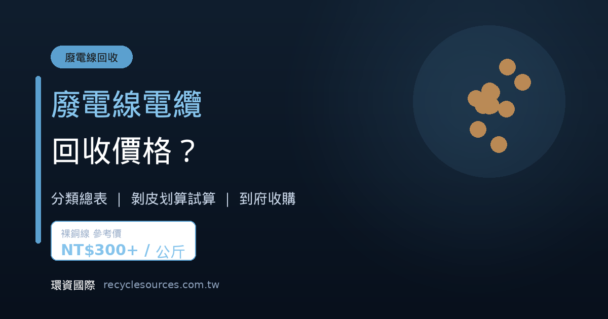 廢電線電纜回收價格？剝皮不剝皮怎麼算才划算